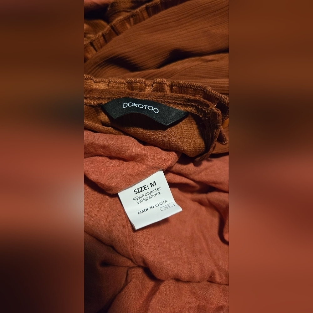 Dokotoo Womens Long Sleeve Open Back Mini #527 NWOT - Picture 3 of 11